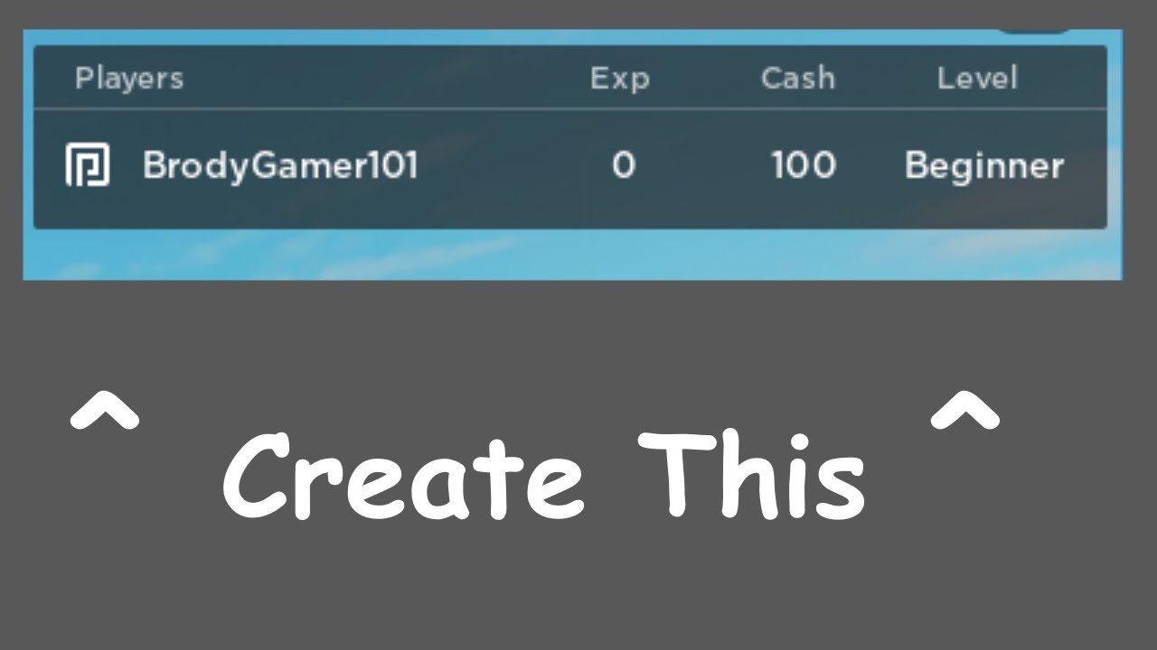 How to make things appear on the leaderboard in roblox studio youtube