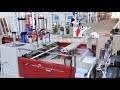 DFR double lines automatic plastic t shirt bag making machine(hot sealing heat cutting)
