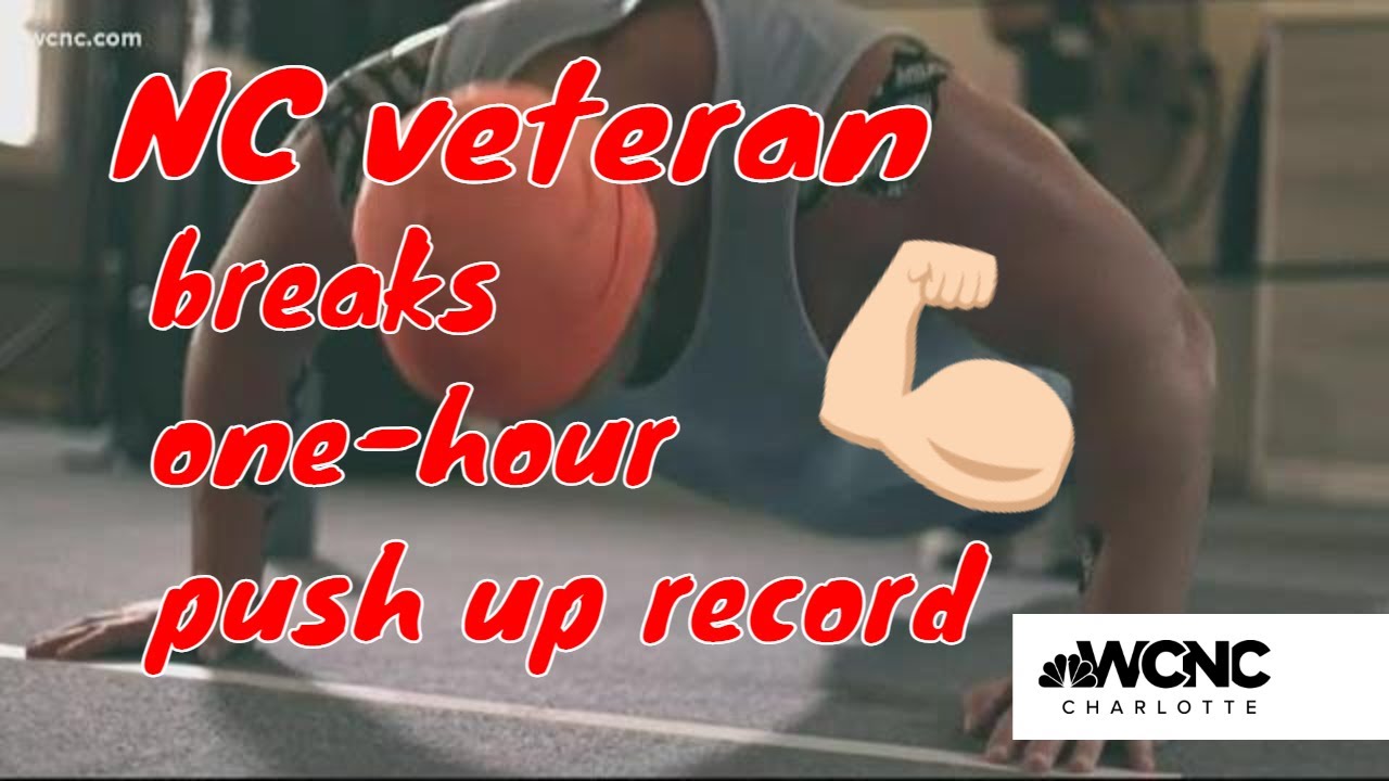 North Carolina veteran breaks push up world record