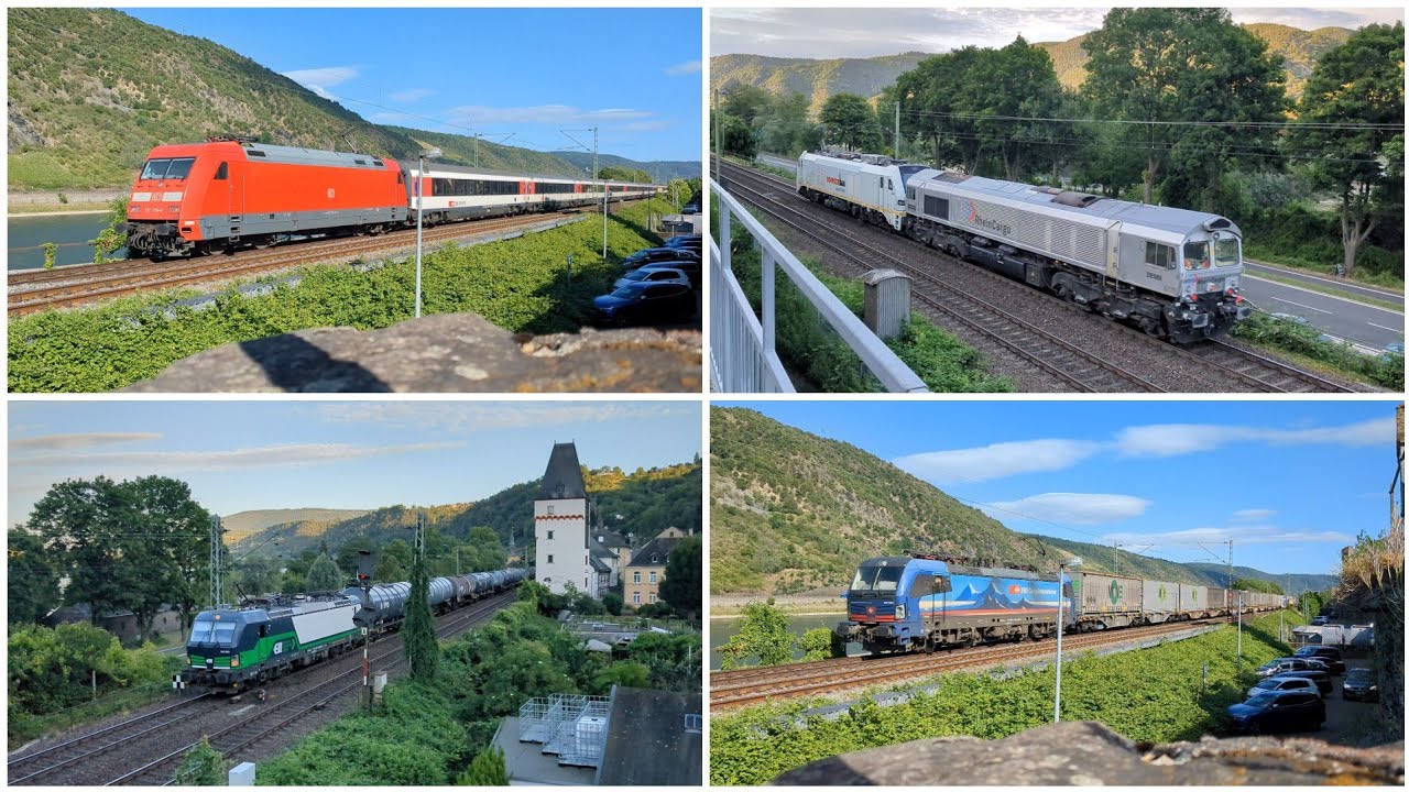 Zugverkehr/Trains Mittlerheintalbahn (Bacharach und Oberwesel) - 24/6/2025