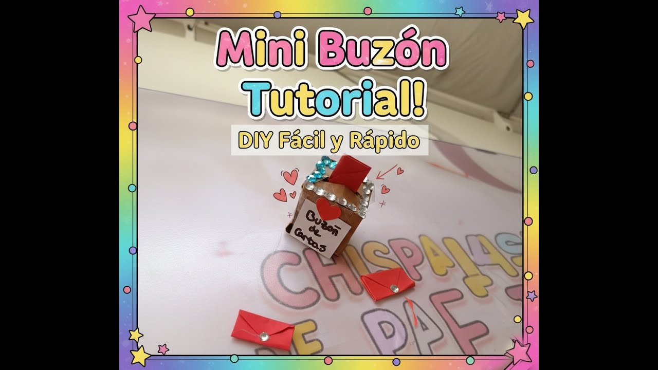 📮 Cómo hacer un MINI BUZÓN de Papel (3 cm) 📬 Manualidades para Niños | Chispas de Poel
