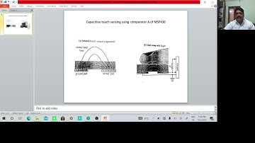 Touch sensor using COMPARATOR-A of MSP430