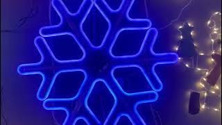Neon Snowflake Decoration