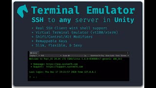 SSH Terminal Emulator for Unity - iOS Touch Input Demo
