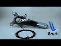 How to mount the 30T 104BCD Oval chainring onto 104BCD cranks.