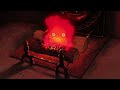 Take a nap in the room asmr sleep with vibing calcifer studio ghibli music box asmr ambience