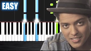 Video thumbnail of "Bruno Mars - Just The Way You Are - EASY Piano Tutorial by PlutaX - Synthesia"