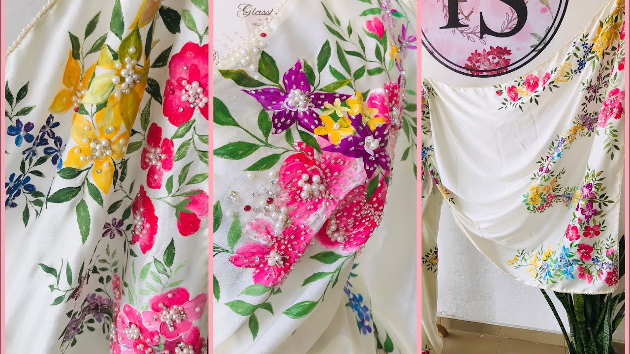 ලෝකෙටම එකක් උන සාරි design එකක් හැදෙන හැටි බලමුද|😇|මගේ සාරි එකක මිල🤗