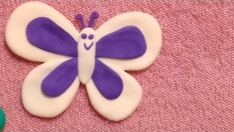 How to make butterfly with clay/ how to made butterfly at home easyily by Sweet box channel