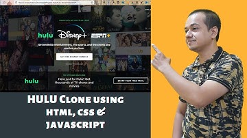 🔴 HULU Clone using HTML, CSS, and JavaScript