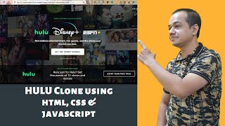 🔴 HULU Clone using HTML, CSS, and JavaScript