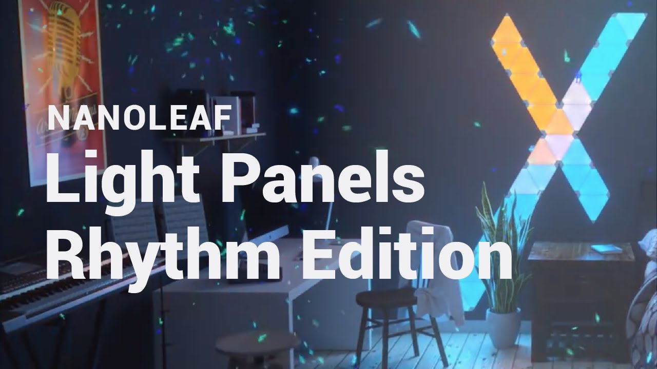 Nanoleaf Light Panels Rhythm Smarter Kit (9 Panels) video thumbnail