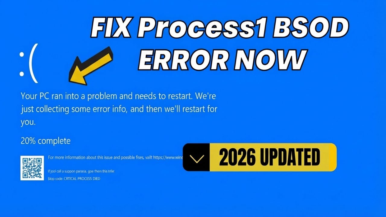 How To Fix Process1 Initialization Failed Stop Code 0X0000006B in Windows