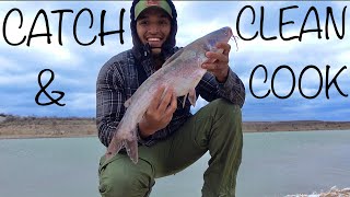 CATFISH Catch CLEAN & COOK ! (Lake Amistad)
