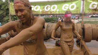 Muddy Angel Run Berlin 2019 Sunday Last Starters At The Mud Dunk Obstacle