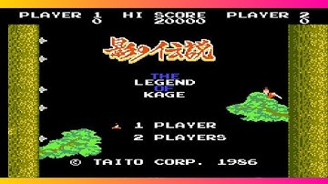 The Legend of Kage - Best game NES - Huyền thoại Kage (Ninja cứu mẹ)