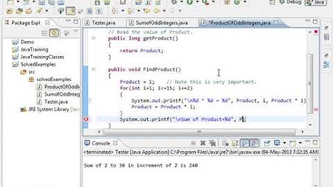 025 02 Java Program to find Product of Odd Integers