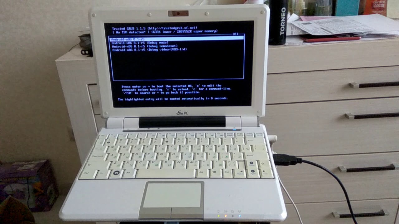 Asus Eeepc 1000h Android 8 1 Youtube