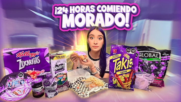 24 HORAS COMIENDO MORADO! *OMG*🍔🍩💜
