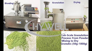 Lab-Scale Granulation Process: From Powder Mixing to Dry Granules (50g–1000g)