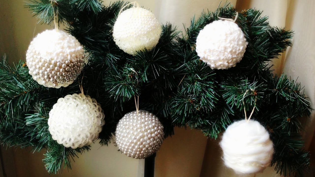 D.i.y. hand made christmas decorations â palline di natale decorate ... Hobby da fare in casa