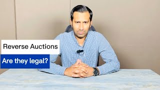 Reverse Auctions | Are they legal?