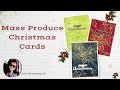 Christmas Card Mass Production: 3D Embossing & Metallic Ink Tips