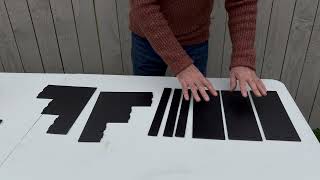 Craft table display stands - Assembly instructions