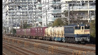 EF65牽引の鹿島貨物（1093レ）＆蘇我貨物（1091レ）　2018年11月17日