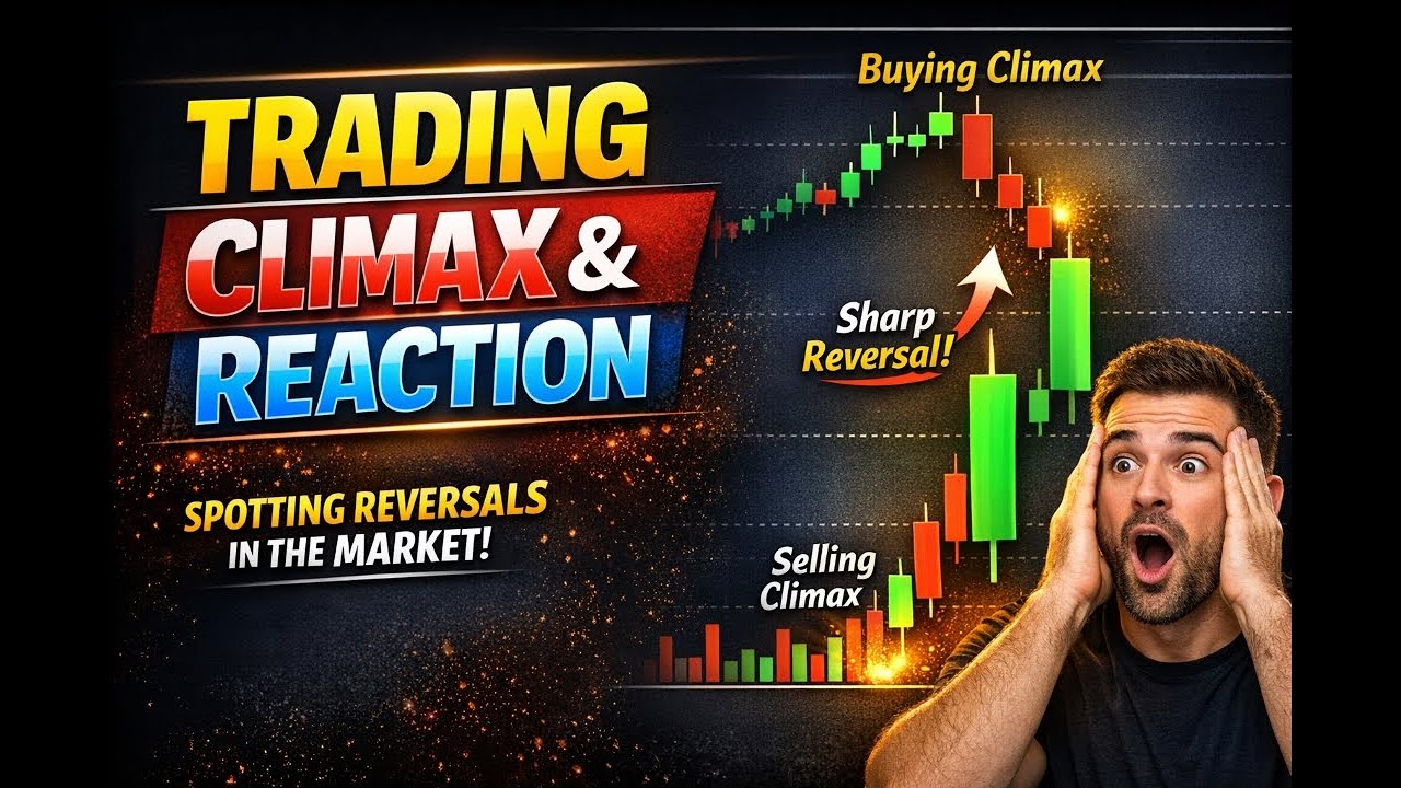 Wyckoff Climax & Reaction Explained | Identify Market Reversals with Volume