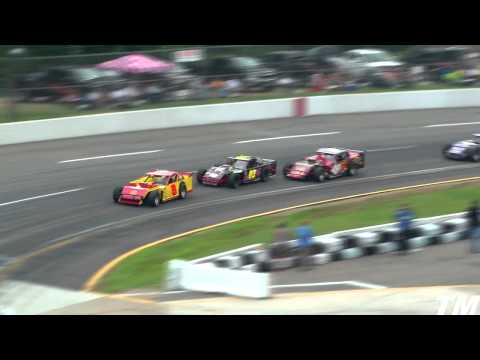 Highlights from Langley Speedway on June 18, 2011, featuring onboard video from Joe Scarbrough's #08 Modified. DVDs ($15) and Blu-rays ($20) will be available the following week and include all of the regular Langley divisions that raced (ie Modifieds and Grand Stock). The K&N Pro Series East race will be broadcast on the SPEED channel on June 30th at 6pm. Thanks again to James Council for recording the races from turn 1.