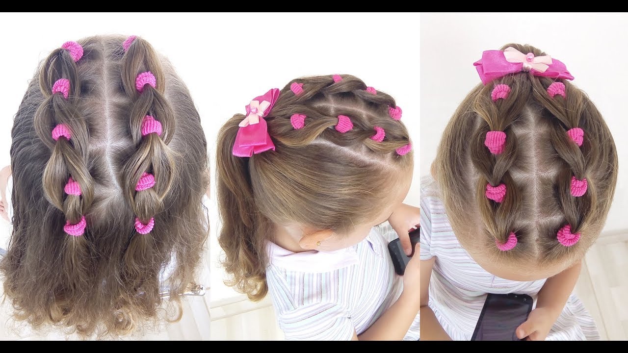 Penteado Infantil Fácil e Rápido com Amarradinhos para Escola