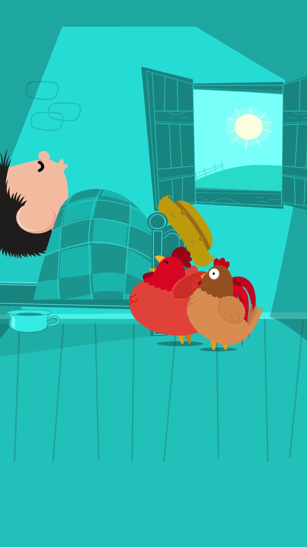Not even the cluckiest chickens will wake me up on a Sunday ?? #MonicaToy #shorts