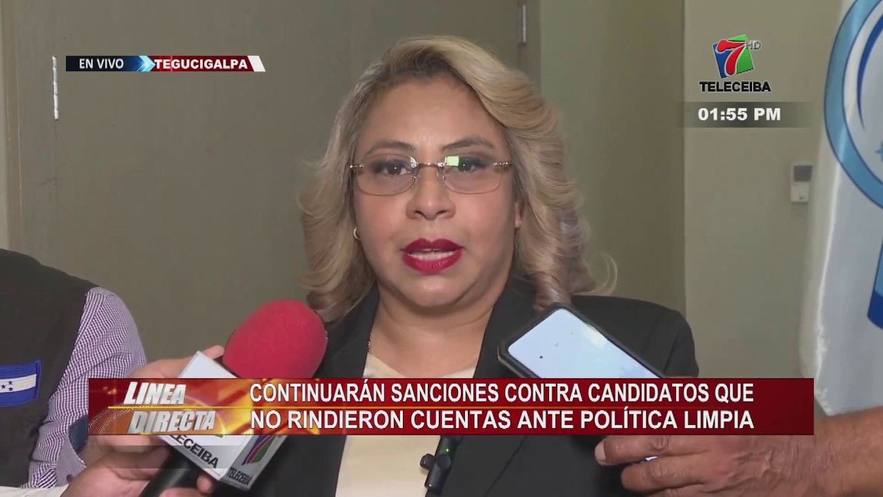 Continuarán sanciones contra candidatos que no rindieron cuentas ante política limpia en Honduras