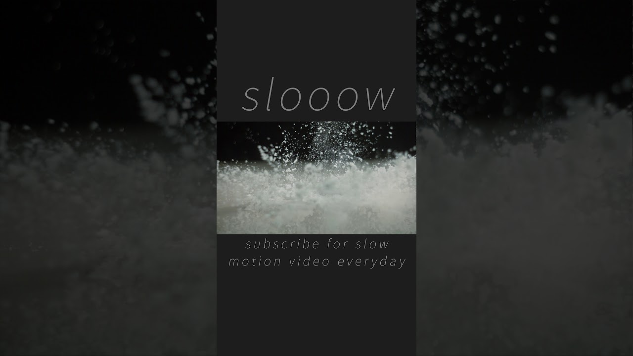 Magnet and powderCollision slow motion satisfying video 