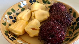 ASMR Eating Exotic Asian Fruits (Crunchy &amp; Juicy Sounds)