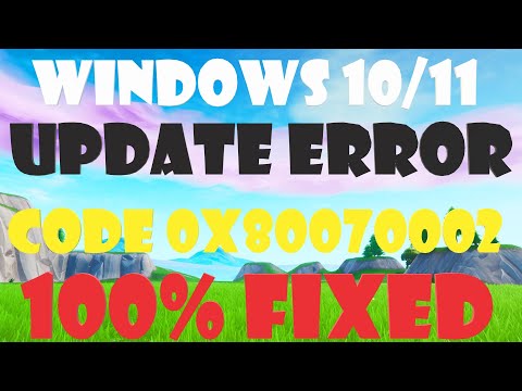windows update error 0x80070002 - fixed