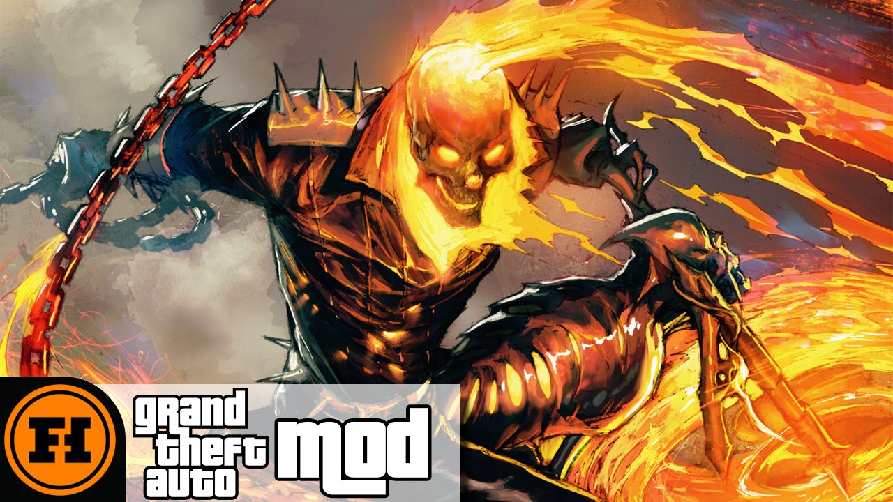 GHOST RIDER in GTA 5! - Mod Gameplay Starring Funhaus - YouTube