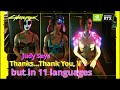 Part2 judy says thanksthank you v but in 11 languages cyberpunk 2077 rtx is on