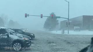 BLIZZARD Hammers Denver, Colorado With 70+ MPH Gusts and Heavy Snow