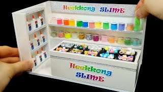 DIY Miniature Realistic Shop - Slime shop decor ! 25 Slime , Glue ~