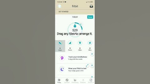 How to edit tiles in the Fitbit app