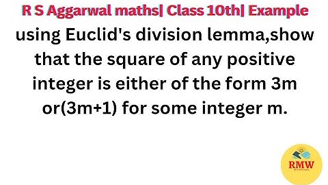 R S Aggarwal maths solutions | Class 10th |  Example Question number 7