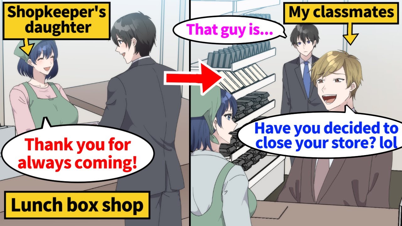 【Manga】A classmate who used to look down on me was threatening a lunch box shop in the neighborhood…