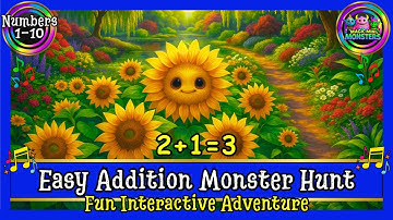 Easy Addition Monster Hunt | Simple Counting Song 1-10 | Magic Mini Monsters #magicminimonsters