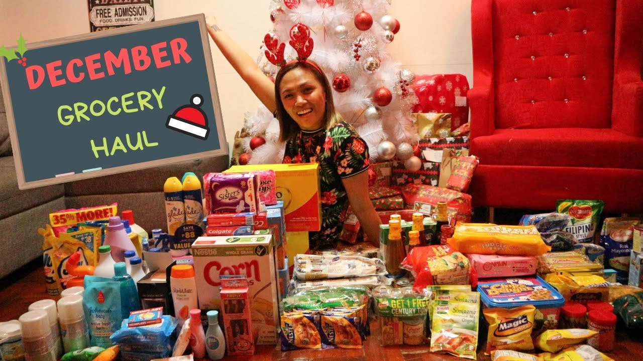 HUGE GROCERY HAUL DECEMBER (Philippines) + BUDGET TIPS and IDEAS | Mrs. Bailey