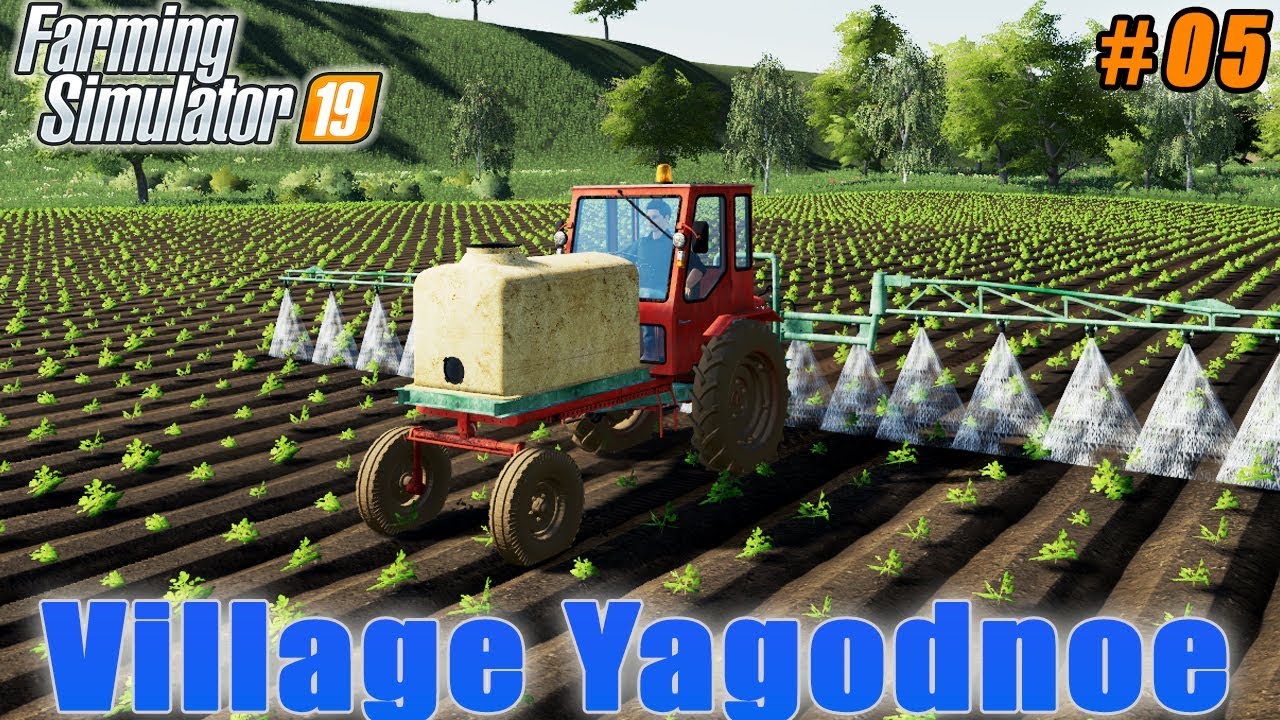Fertilizer with new equipment, sale wood chip | Farming on Village Yagodnoe | FS 19 | Timelapse #05 farmingdale train station