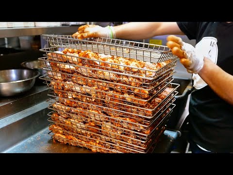 American Food - The BEST HENNESSY FRIED CHICKEN WINGS in New York City! Hudson Smokehouse NYC