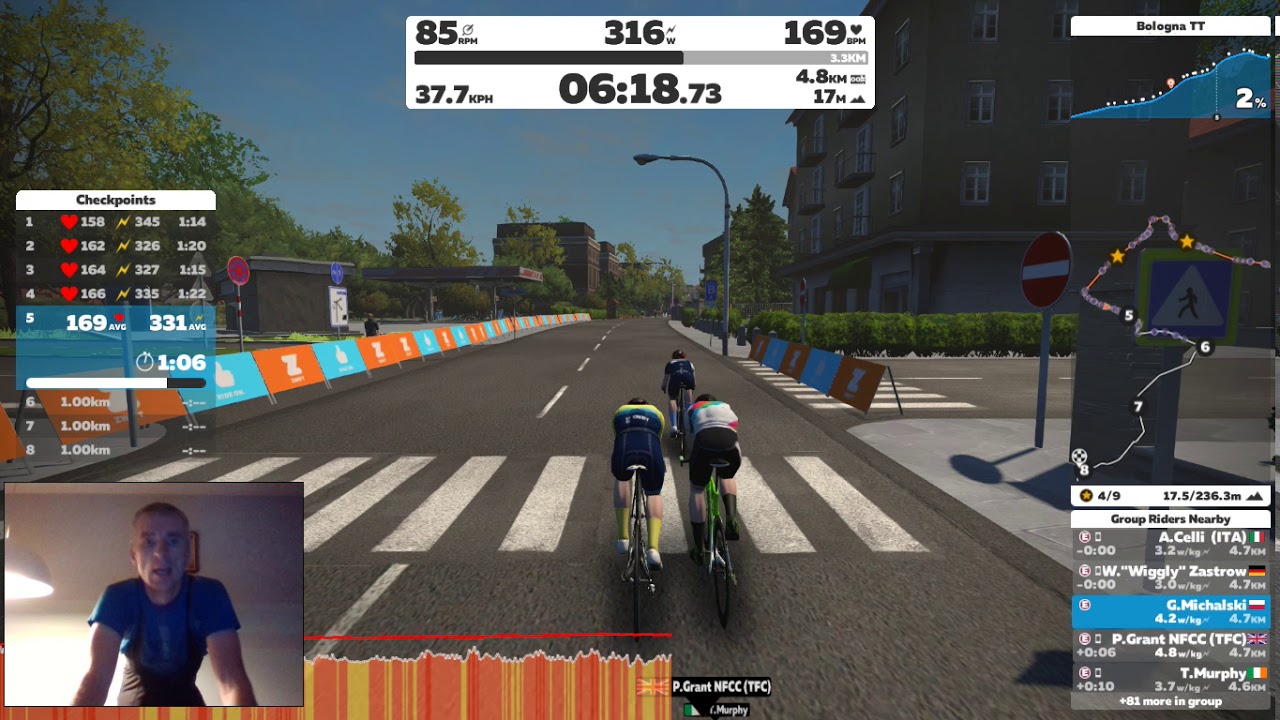 Zwift ITT Bologna YouTube