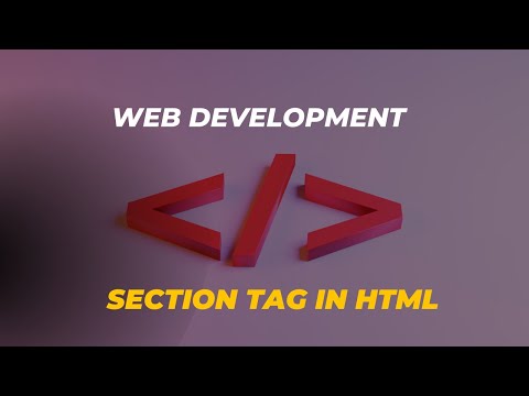 32-how to use section tag in html